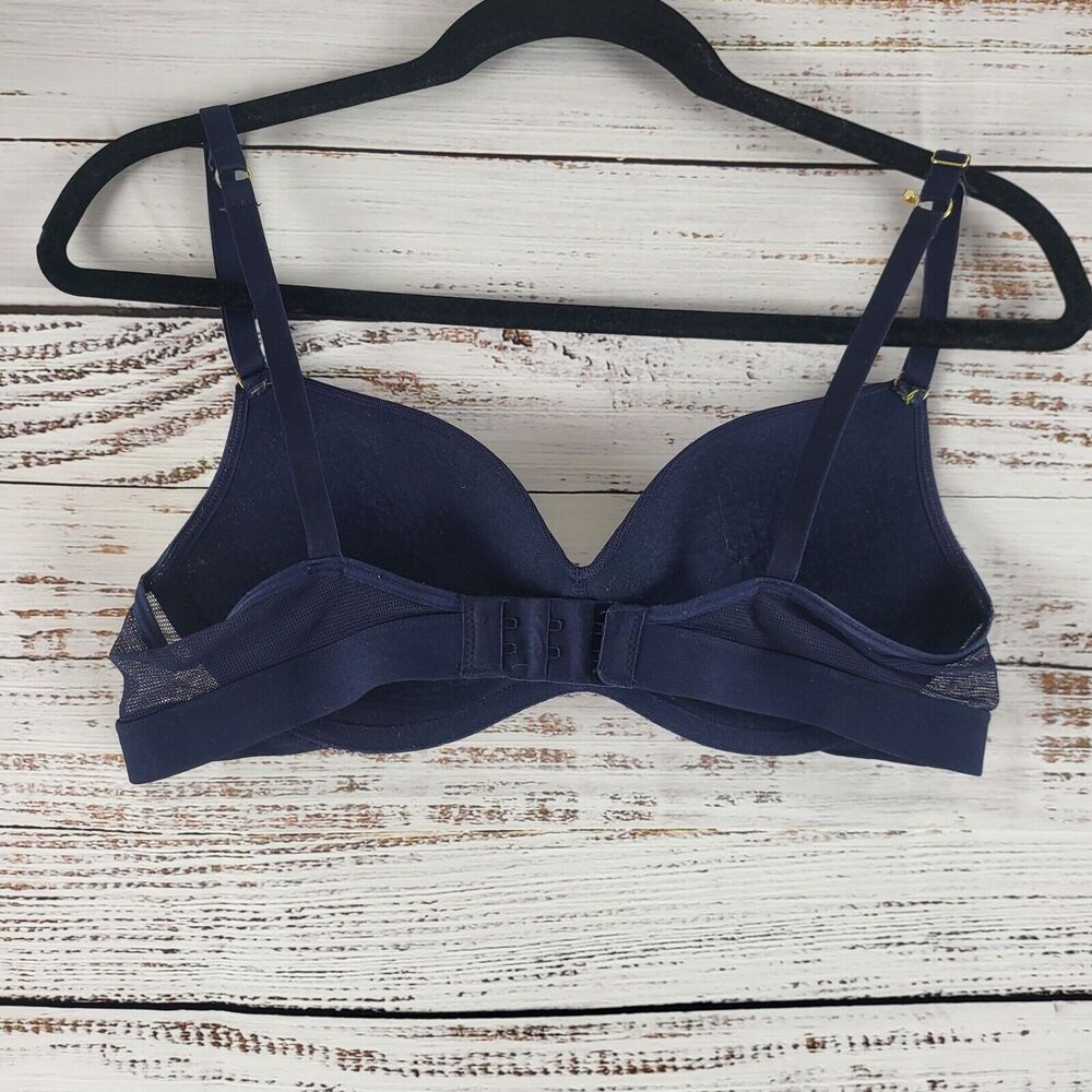 Lively Bra 34C Womens‎ Blue Floral Print Wireless Adjustable Straps - Picture 11 of 16